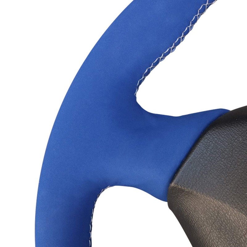 Loncky Auto Custom Fit OEM Beige Leather Blue Red Suede Leather